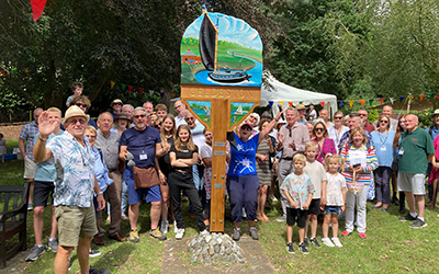 The Unveiling Of The New Village Sign.