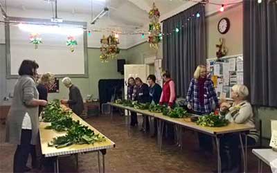 Wreath Making.